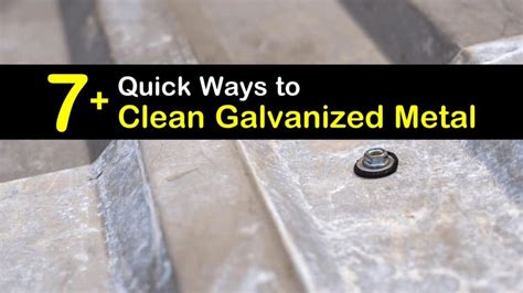 how to clean sheet metal|removing oxidation from galvanized steel.